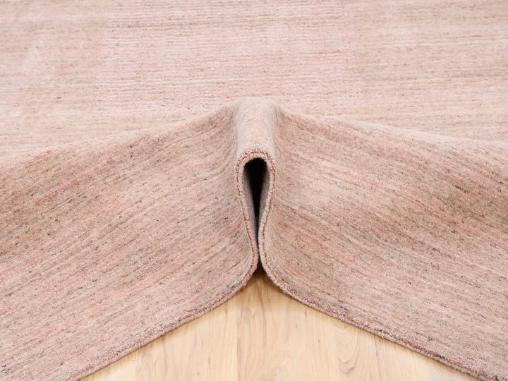 8'2" x 10'0" New Hand Loomed Pink Wool Rectangle Oriental Rug - MOA10263489