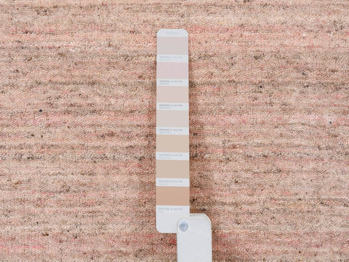 8'2" x 10'0" New Hand Loomed Pink Wool Rectangle Oriental Rug - MOA10263489