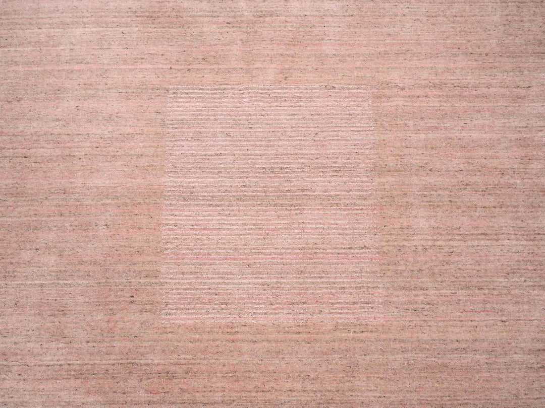 8'2" x 10'0" New Hand Loomed Pink Wool Rectangle Oriental Rug - MOA10263489