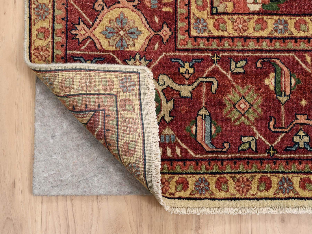 10'1" x 15'9" New Hand Knotted Beige Wool Rectangle Oriental Rug - MOA10263549