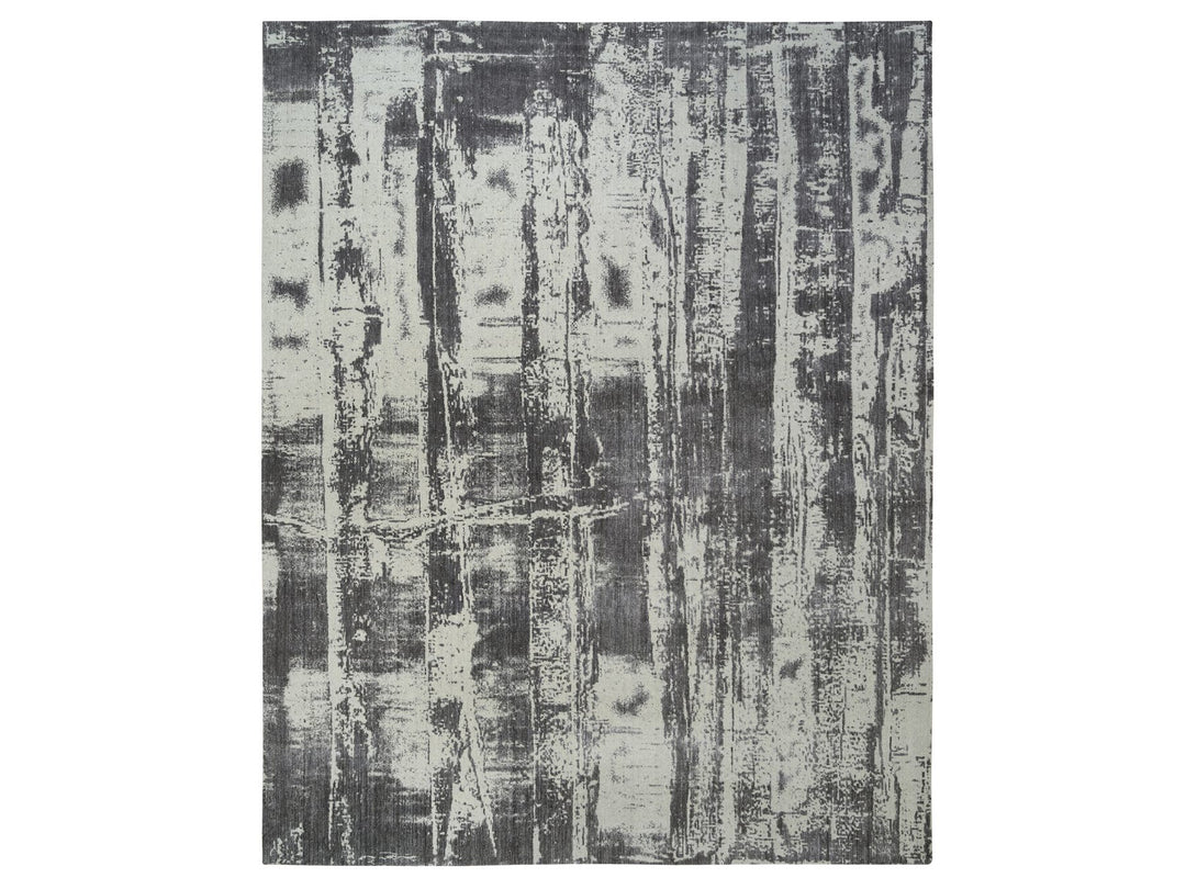 12'0" x 15'0" New Hand Loomed Black Wool Rectangle Oriental Rug - MOA10263803