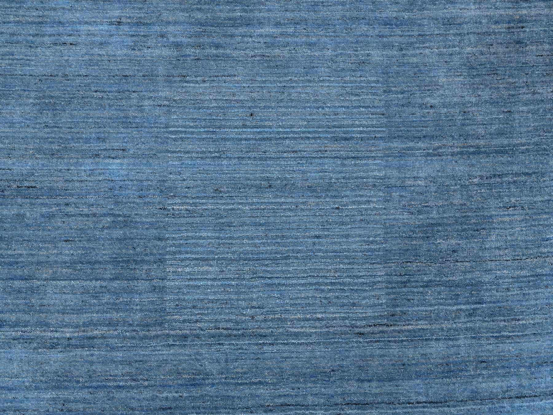 10'0" x 10'0" New Hand Loomed Blue Wool Round Oriental Rug - MOA10264570