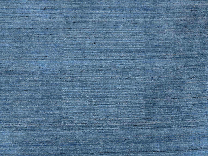 10'0" x 10'0" New Hand Loomed Blue Wool Round Oriental Rug - MOA10264570