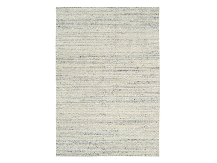 6'1" x 9'0" New Hand Loomed Beige Wool Rectangle Oriental Rug - MOA10264590