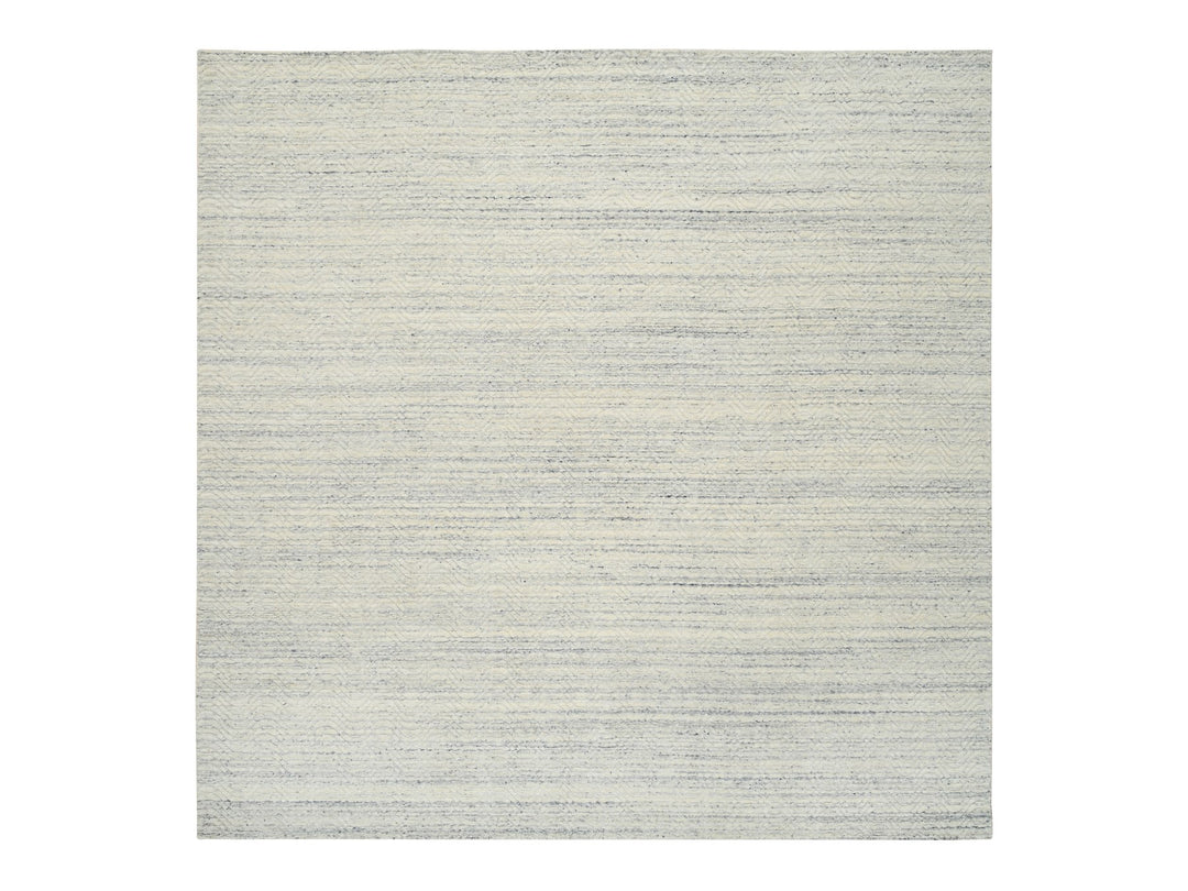 10'1" x 10'0" New Hand Loomed Beige Wool Square Oriental Rug - MOA10264594