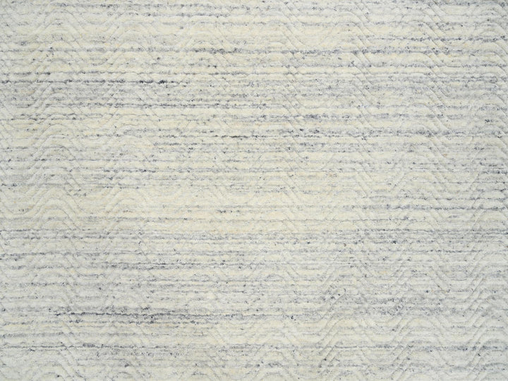 10'1" x 10'0" New Hand Loomed Beige Wool Square Oriental Rug - MOA10264594