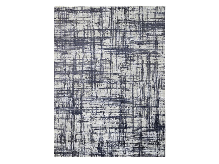 10'0" x 13'9" New Hand Loomed Black Wool & Silk Rectangle Oriental Rug - MOA10264595