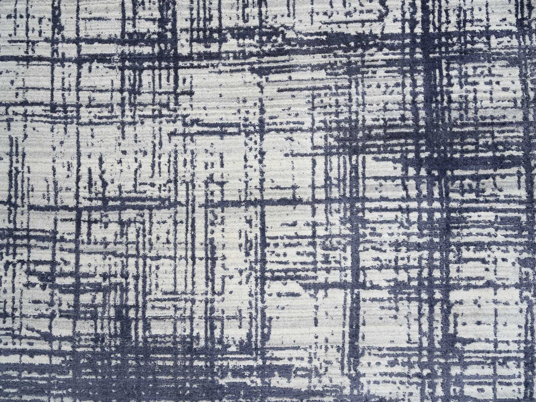 10'0" x 13'9" New Hand Loomed Black Wool & Silk Rectangle Oriental Rug - MOA10264595