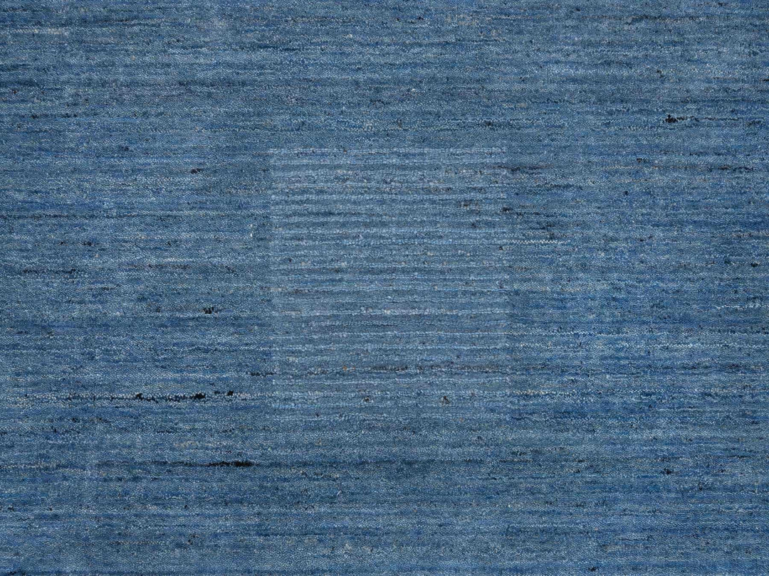 5'0" x 7'1" New Hand Loomed Blue Wool Rectangle Oriental Rug - MOA10264616