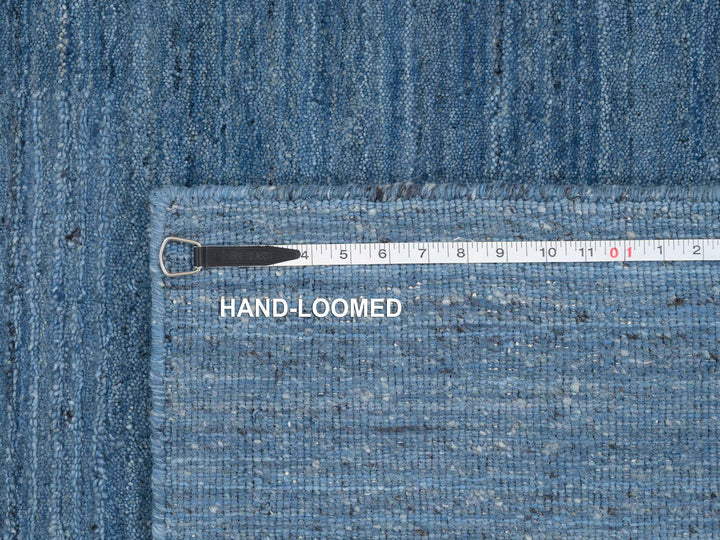 5'0" x 7'1" New Hand Loomed Blue Wool Rectangle Oriental Rug - MOA10264616