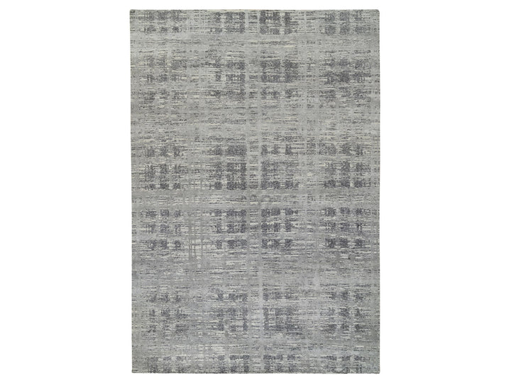 12'0" x 18'3" New Hand Knotted Grey Wool Rectangle Oriental Rug - MOA10264714