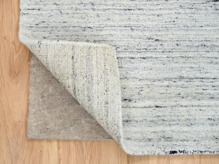 6'0" x 6'0" New Hand Loomed Ivory Wool Square Oriental Rug - MOA10264773