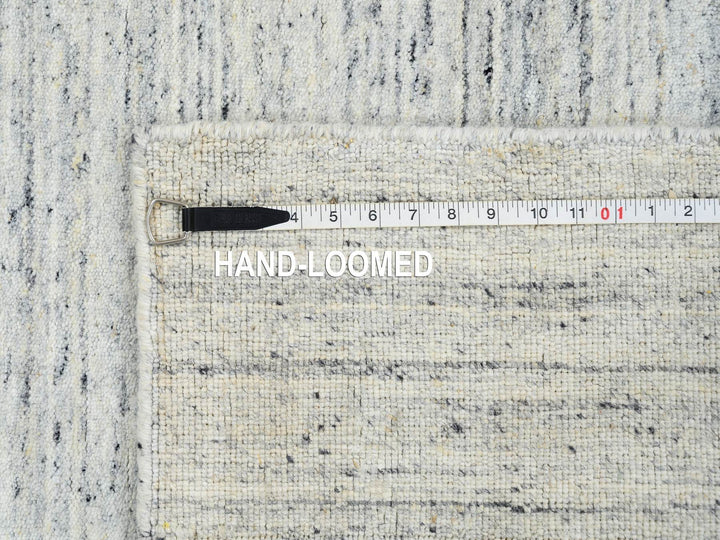 6'0" x 6'0" New Hand Loomed Ivory Wool Square Oriental Rug - MOA10264773