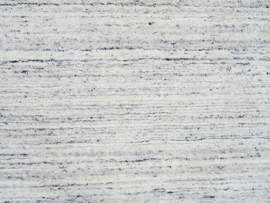 6'0" x 6'0" New Hand Loomed Ivory Wool Square Oriental Rug - MOA10264774