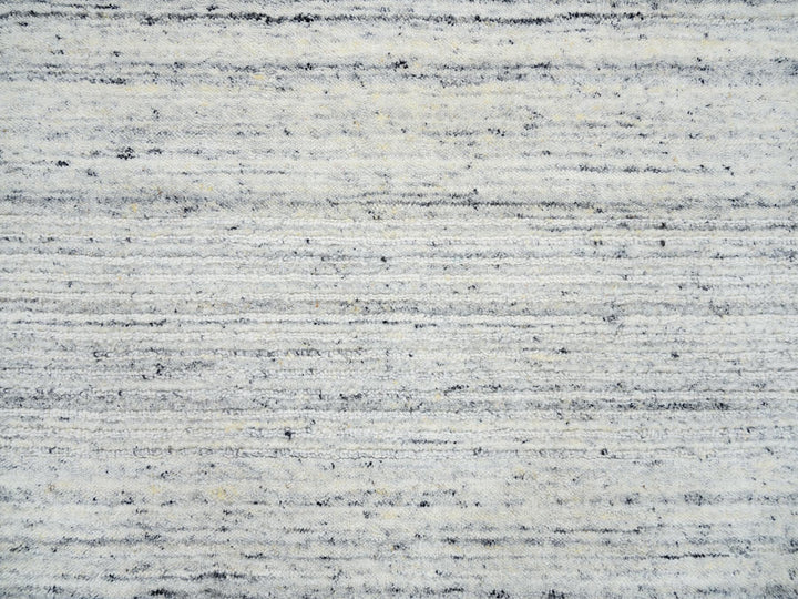 6'0" x 6'0" New Hand Loomed Ivory Wool Round Oriental Rug - MOA10264778