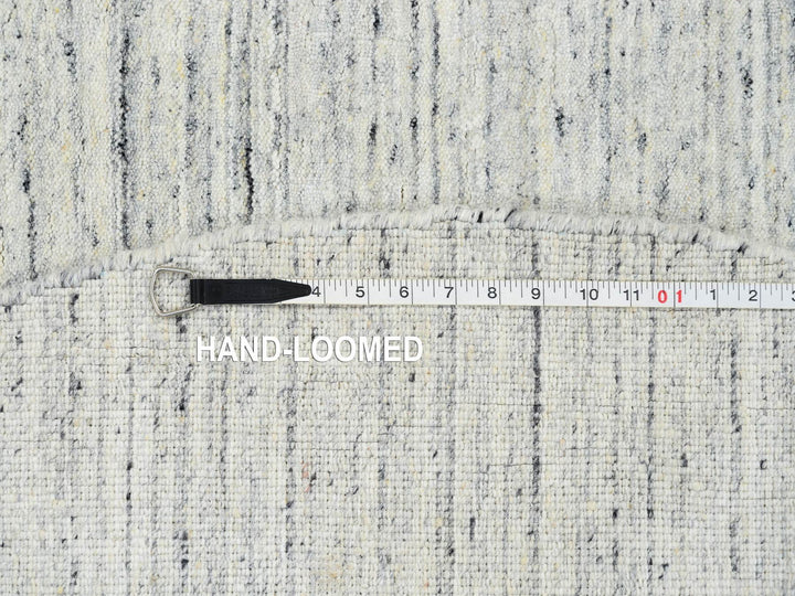 6'0" x 6'0" New Hand Loomed Ivory Wool Round Oriental Rug - MOA10264778