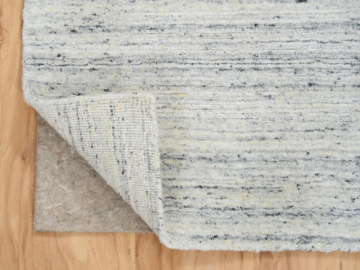 2'6" x 6'0" New Hand Loomed Ivory Wool Runner Oriental Rug - MOA10264786