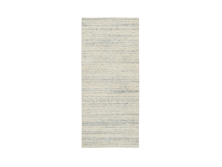 2'6" x 6'0" New Hand Loomed Beige Wool Runner Oriental Rug - MOA10264839