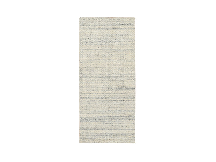 2'6" x 6'0" New Hand Loomed Beige Wool Runner Oriental Rug - MOA10264840