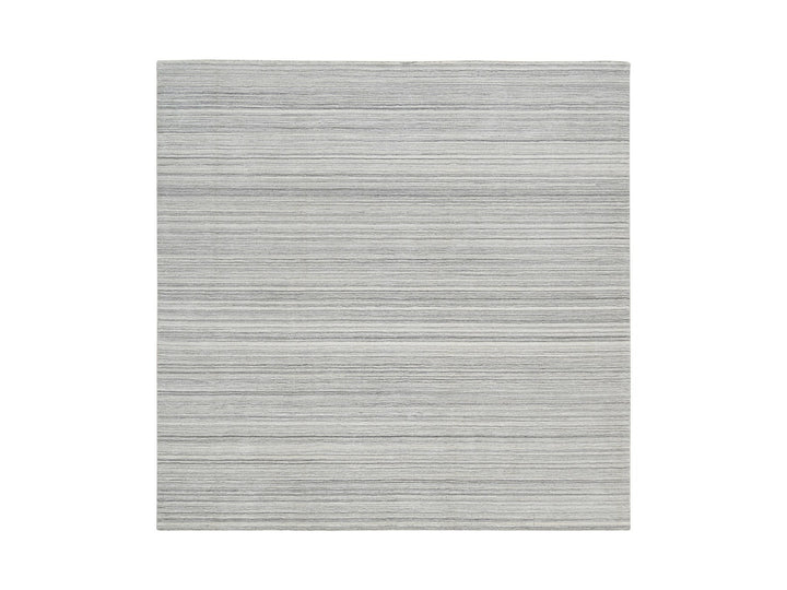 8'1" x 8'0" New Hand Loomed Grey Wool Square Oriental Rug - MOA10264990