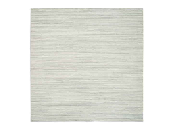 12'1" x 12'0" New Hand Loomed Ivory Wool Square Oriental Rug - MOA10264994