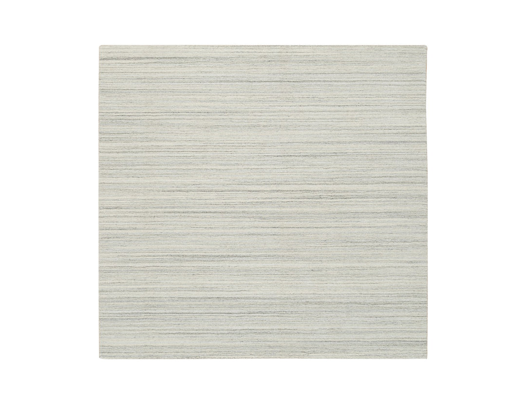 6'2" x 6'0" New Hand Loomed Ivory Wool Square Oriental Rug - MOA10265010