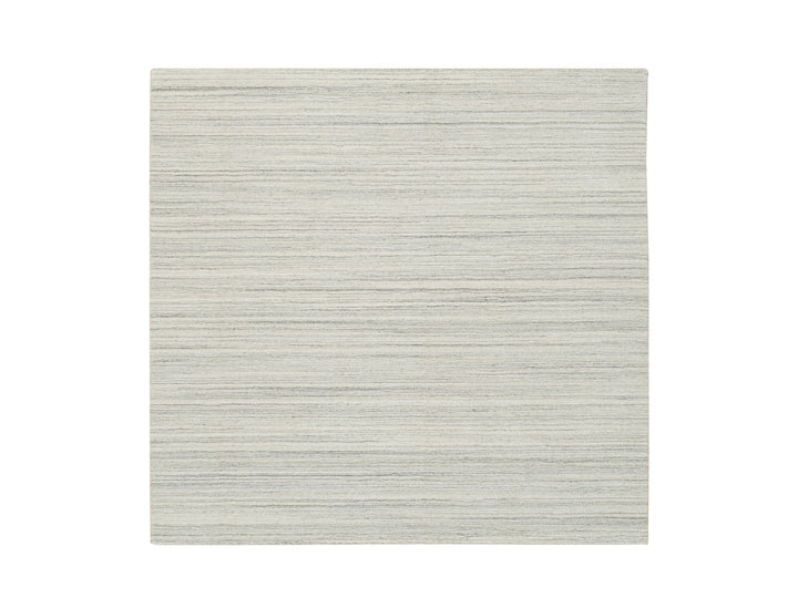 6'2" x 6'0" New Hand Loomed Ivory Wool Square Oriental Rug - MOA10265010