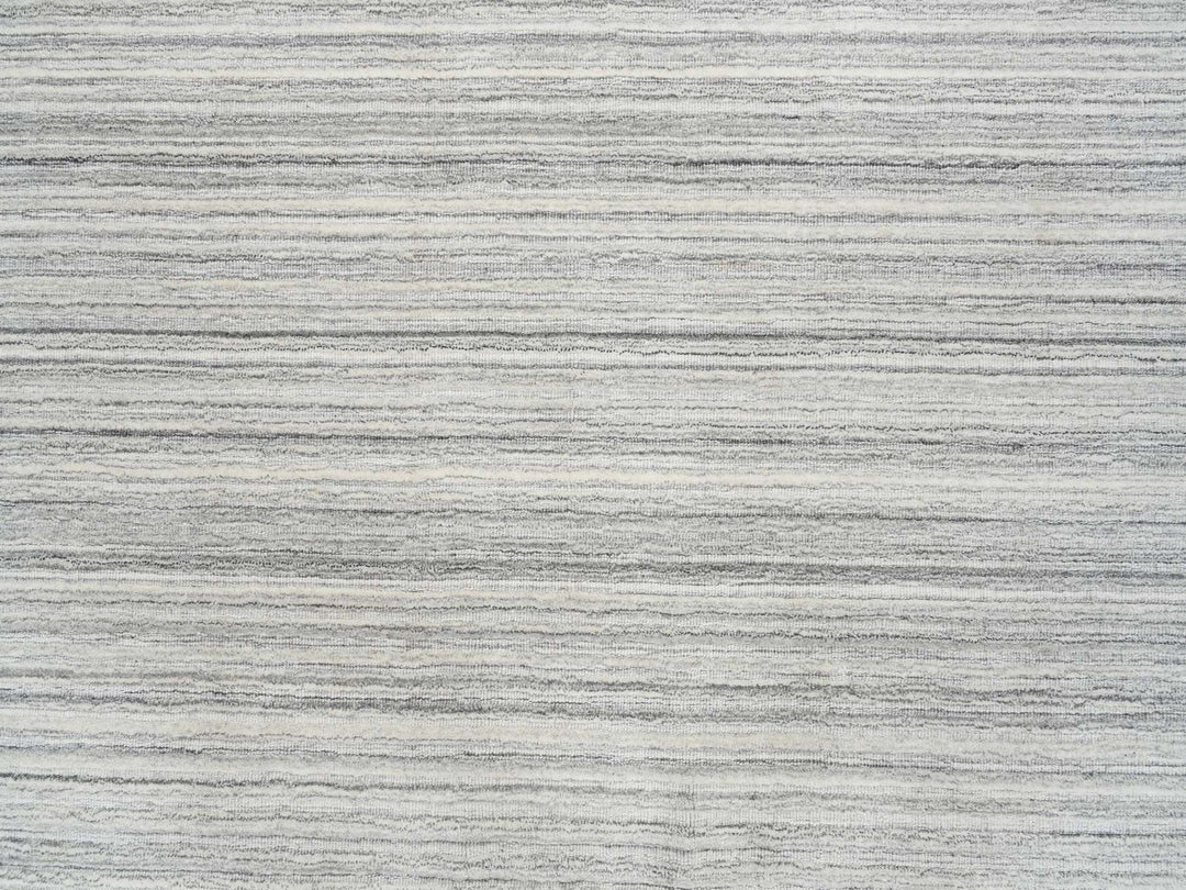 6'1" x 6'1" New Hand Loomed Grey Wool Square Oriental Rug - MOA10265012