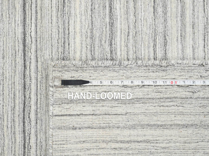 6'1" x 6'1" New Hand Loomed Grey Wool Square Oriental Rug - MOA10265012