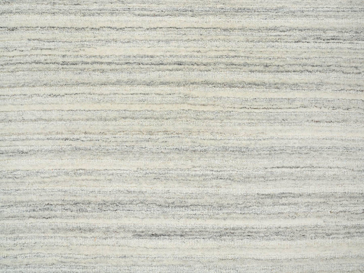 6'1" x 6'1" New Hand Loomed Ivory Wool Round Oriental Rug - MOA10265014