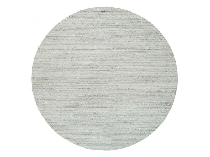 11'9" x 11'9" New Hand Loomed Beige Wool Round Oriental Rug - MOA10265038