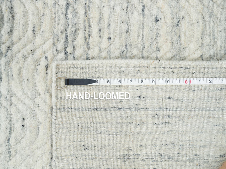 2'5" x 12'0" New Hand Loomed Beige Wool Runner Oriental Rug - MOA10265041