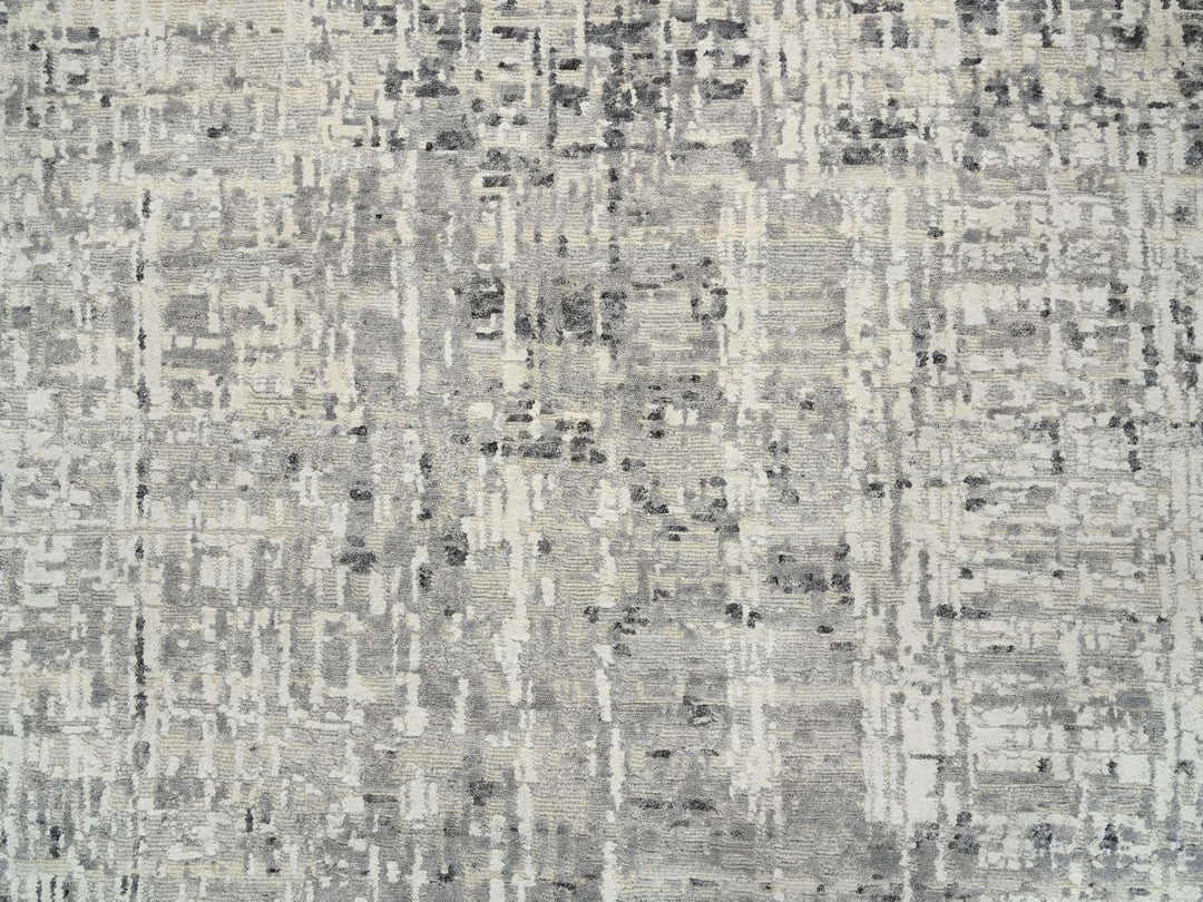 14'0" x 20'0" New Hand Knotted Grey Wool Rectangle Oriental Rug - MOA10265164