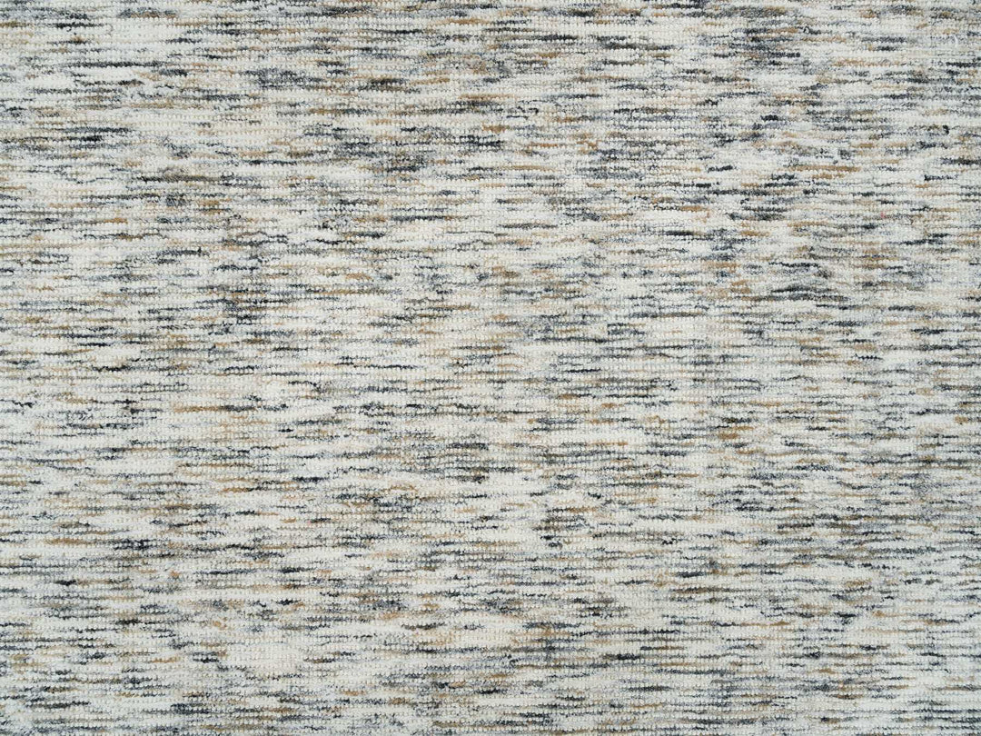 6'3" x 9'1" New Hand Loomed Beige Wool Rectangle Oriental Rug - MOA10265227