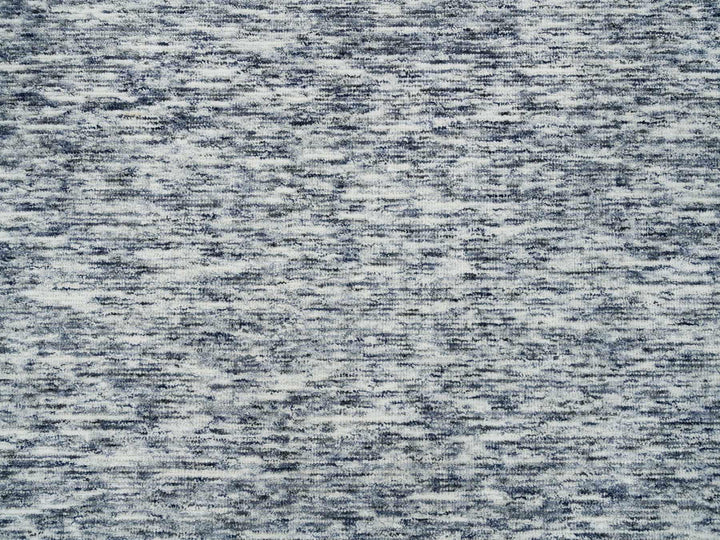 12'0" x 12'0" New Hand Loomed Blue Wool Round Oriental Rug - MOA10265239