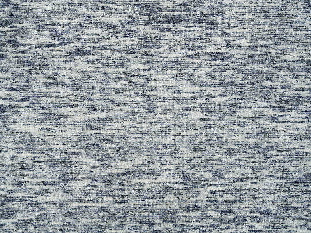 12'0" x 12'0" New Hand Loomed Blue Wool Round Oriental Rug - MOA10265239