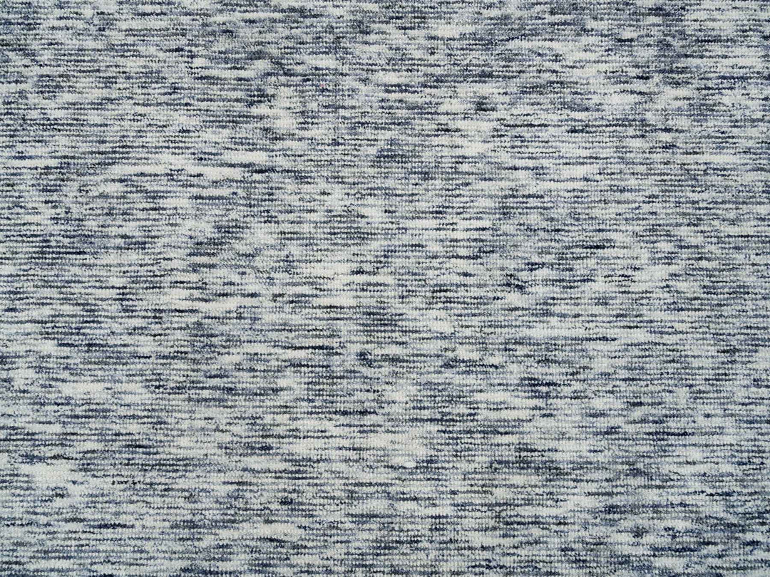 8'1" x 10'0" New Hand Loomed Blue Wool Rectangle Oriental Rug - MOA10265241