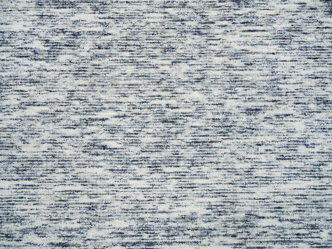 9'0" x 12'0" New Hand Loomed Blue Wool Rectangle Oriental Rug - MOA10265247