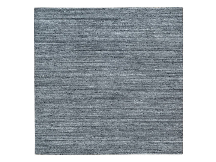 8'1" x 8'0" New Hand Loomed Grey Wool Square Oriental Rug - MOA10265416