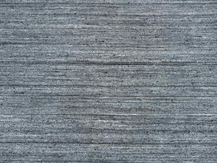 12'0" x 12'0" New Hand Loomed Grey Wool Round Oriental Rug - MOA10265417