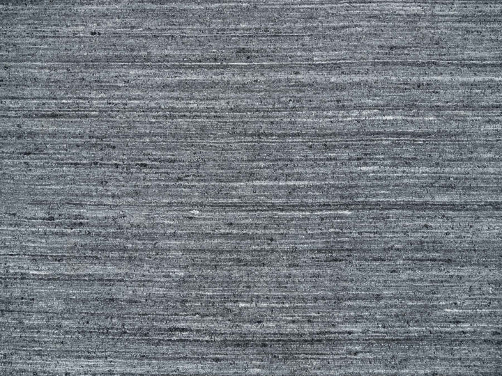 8'0" x 8'0" New Hand Loomed Grey Wool Round Oriental Rug - MOA10265420