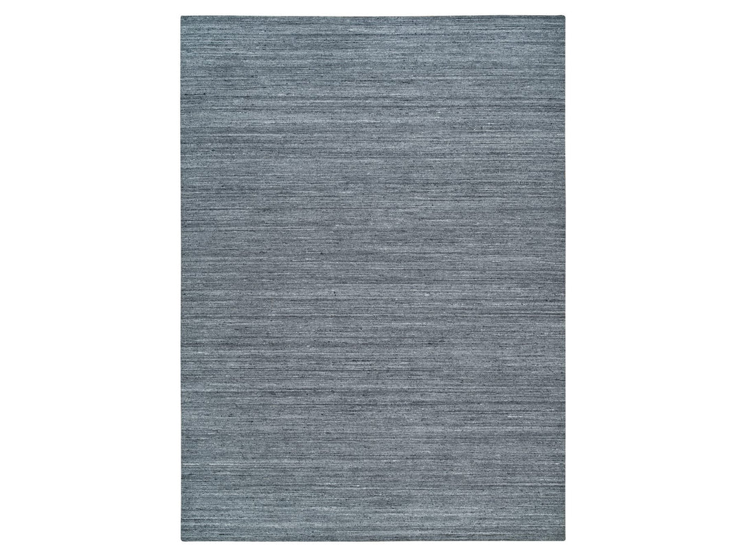 10'3" x 14'0" New Hand Loomed Grey Wool Rectangle Oriental Rug - MOA10265421