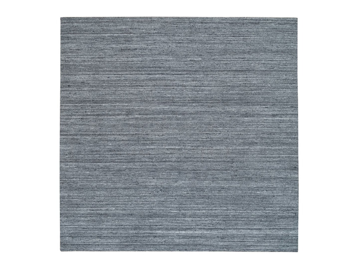 10'1" x 10'0" New Hand Loomed Grey Wool Square Oriental Rug - MOA10265422