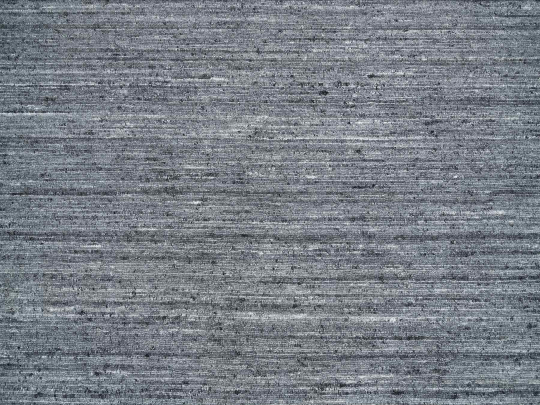 10'1" x 10'0" New Hand Loomed Grey Wool Square Oriental Rug - MOA10265422