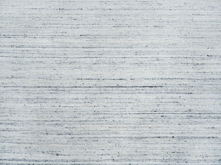 12'0" x 12'0" New Hand Loomed Ivory Wool Round Oriental Rug - MOA10265426