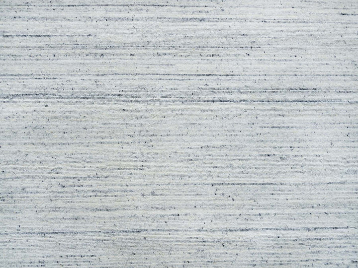 8'0" x 8'0" New Hand Loomed Ivory Wool Round Oriental Rug - MOA10265432