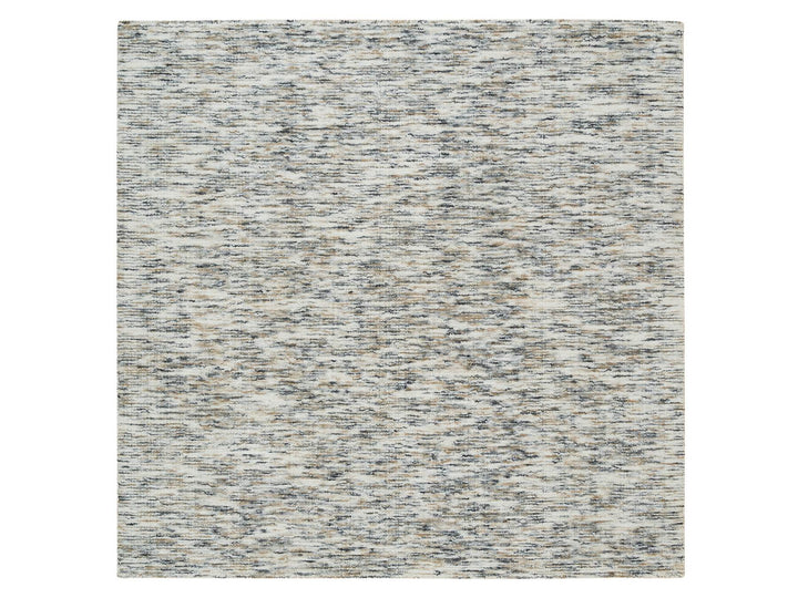 6'2" x 6'0" New Hand Loomed Beige Wool Square Oriental Rug - MOA10265436