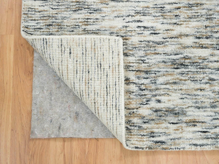 6'2" x 6'0" New Hand Loomed Beige Wool Square Oriental Rug - MOA10265436