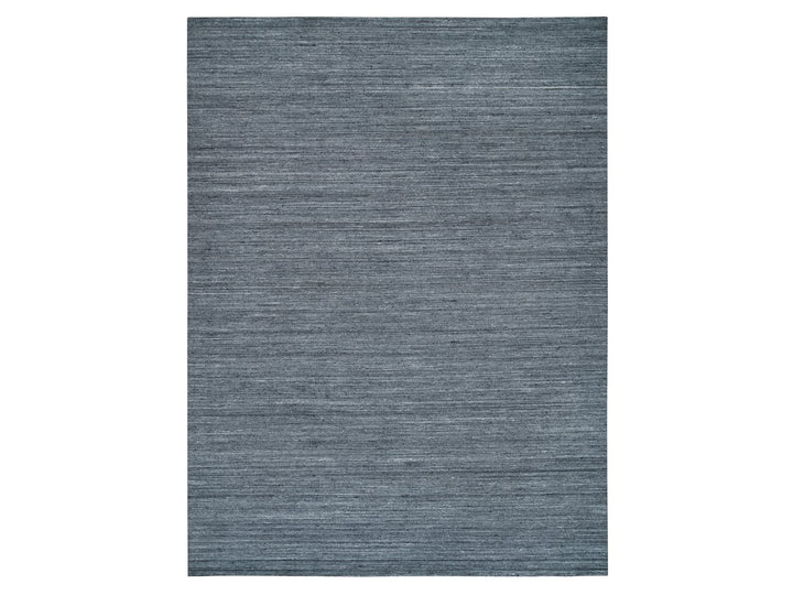 12'1" x 15'1" New Hand Loomed Grey Wool Rectangle Oriental Rug - MOA10265454