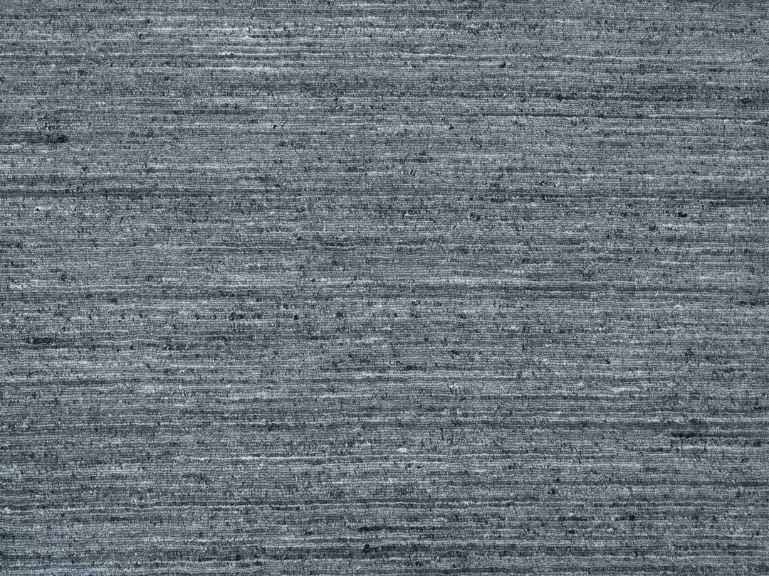 12'1" x 15'1" New Hand Loomed Grey Wool Rectangle Oriental Rug - MOA10265454